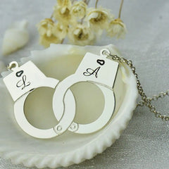 S925 Silver Handcuffs Creative Jewelry Personalized Name Necklace - 7