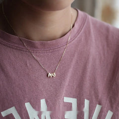 S925 Sterling Silver Plated 14K Gold Necklace Pendant Cute Mini English Letter Name Pendant Couple