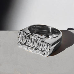 Name Personality Two-tone Ring - 7