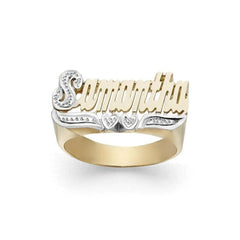 Name Personality Two-tone Ring - 7