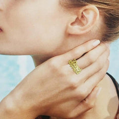 Name Personality Two-tone Ring - 7