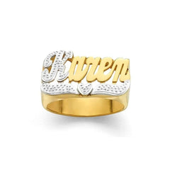 Name Personality Two-tone Ring - 7