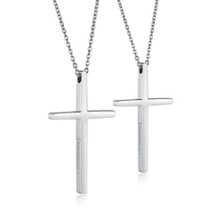 Simple Couple Necklace Personalized Lettering Pendant - 7