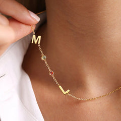 Stainless Steel 26 Alphabet Name Necklace - 7