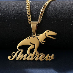 Stainless Steel Cartoon Character Name Necklace