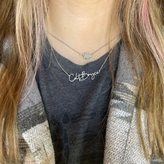 Stainless Steel Customized English Alphabet Necklace Name - Necklace
