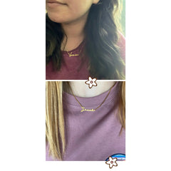 Stainless Steel Customized English Alphabet Necklace Name - Necklace