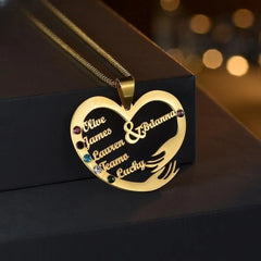 Stainless Steel English Alphabet Heart Set Zircon Pendant Personality Diy Name Necklace - 7