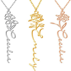 Stainless Steel English Letter Name Necklace - 7