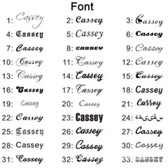 Stainless Steel English Letter Name Necklace - 7