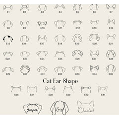 Stainless Steel English Letter Name Necklace DIY Hollowed Out Cat And Dog - 7