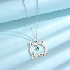 Stainless Steel English Name Necklace - 7