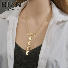 Stainless Steel MOM Necklace Fashion Customized Name