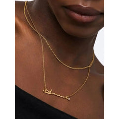 Stainless Steel Personalized Name Necklace - 7