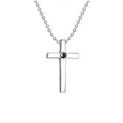 Sterling Silver Cross Projection Couple Necklace Fashion Photo Customization - 7