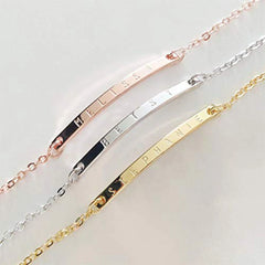 Sterling Silver Jewelry Fashion Personalized Custom Bracelet Gift - 7