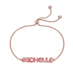 Tie Dye Name Necklace Adjustable - 7