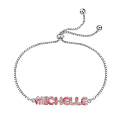 Tie Dye Name Necklace Adjustable - 7