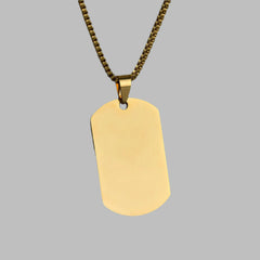 Titanium steel military brand stainless steel men’s necklace private custom dog brand name pendant offering lettering