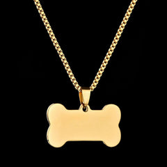 Titanium steel military brand stainless steel men’s necklace private custom dog brand name pendant offering lettering