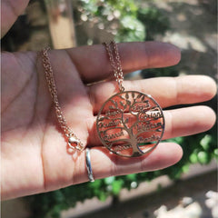 Name Tree Of Life Necklace Manufacturer DIY Multi-name Design Family Genealogy Series - 7