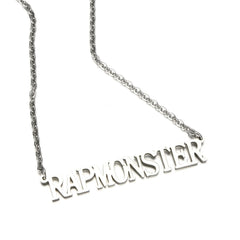 Women Jewelry Chain Pendant Necklace Stainless Steel 18k Gold Plated Name Plate - Name Necklace