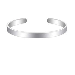 Women’s Fashion Personalized Stainless Steel Bracelet - Steel - 7