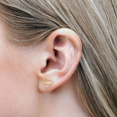 Women’s Fashion Simple Personalized Circle Name Earrings - 7