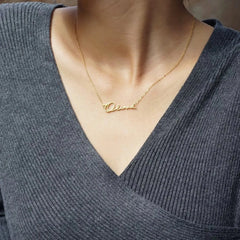 Women’s Personalized Name 18k Gold Necklace - Necklace