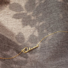 Women’s Personalized Name 18k Gold Necklace - Necklace