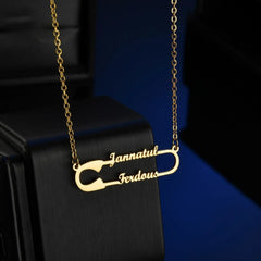 Women’s Stainless Steel Name Pin Necklace - 7