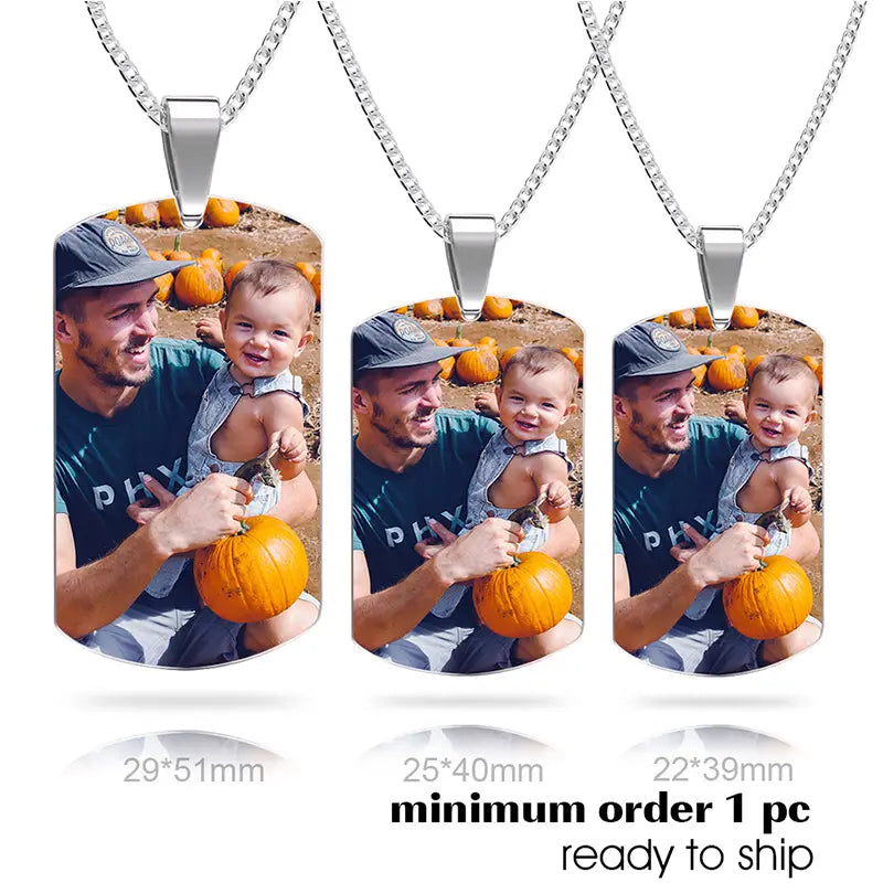 Personalisierte Edelstahlkette mit individuellen Schnitzoptionen