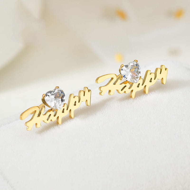 Stylish Letter Stud Earrings for Trendy Jewelry Lovers