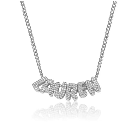 3D Bubble Letter Necklace for Stylish Jewelry Lovers
