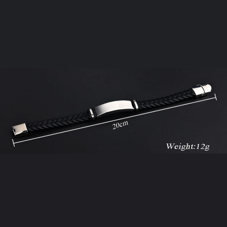 Personalized White PU Leather Bracelets for Couples and Individuals