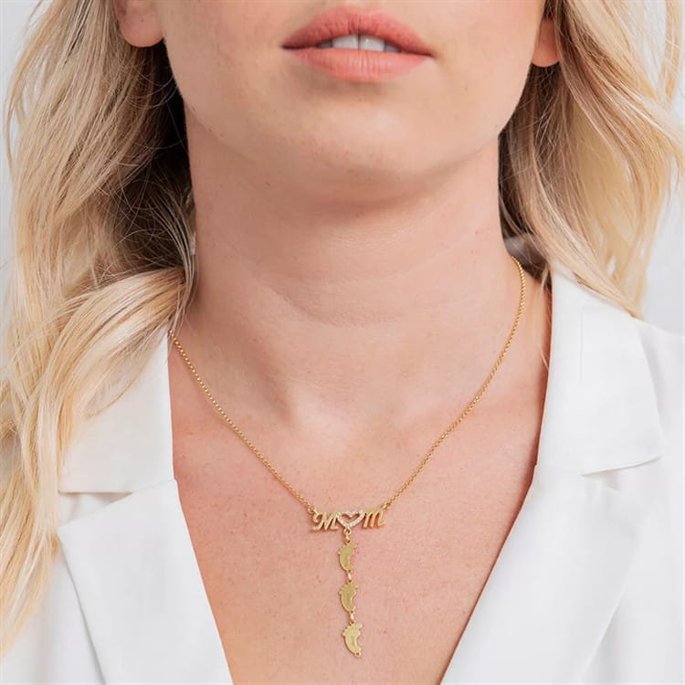 Personalized Stainless Steel Necklace for Mother’s Day Jewelry