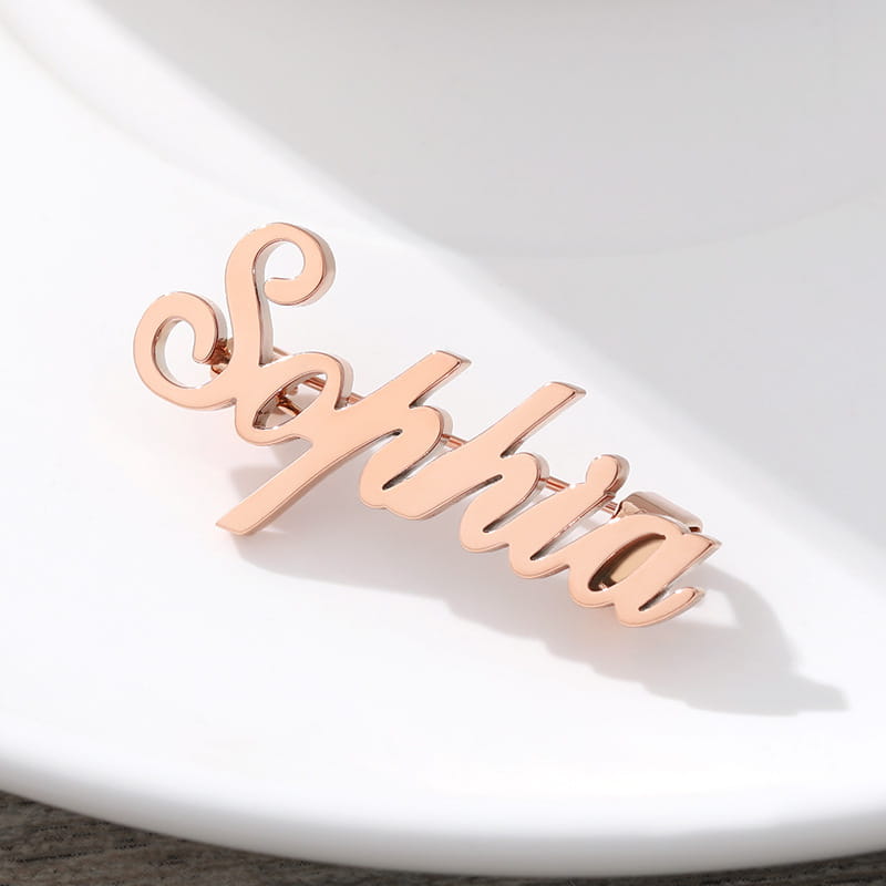 Personalized Stainless Steel Name Brooch Jewelry for Any Occasion