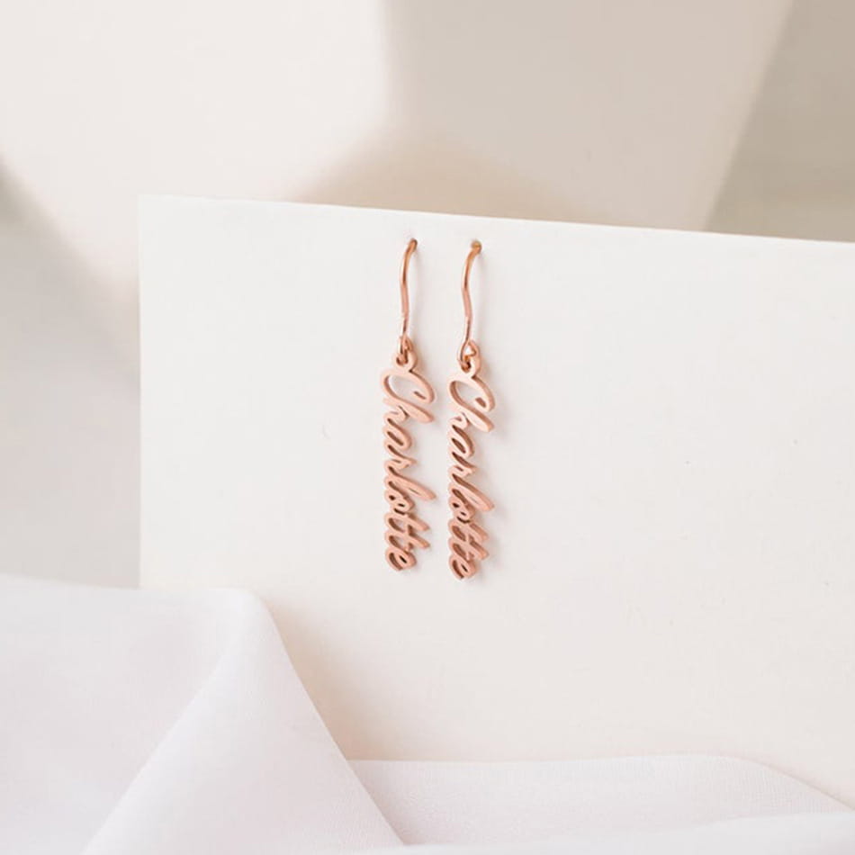 Personalized Stainless Steel Name Earrings for Unique Jewelry Style