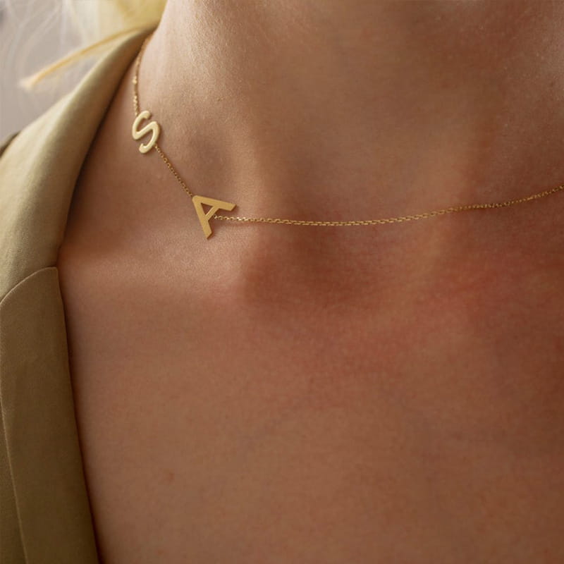 Personalized Stainless Steel Letter Necklace for Unique Jewelry Fun