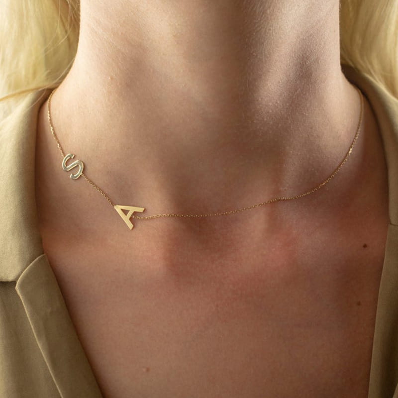 Personalized Stainless Steel Letter Necklace for Unique Jewelry Fun