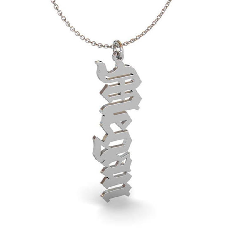 Custom Stainless Steel Name Necklace in Gold