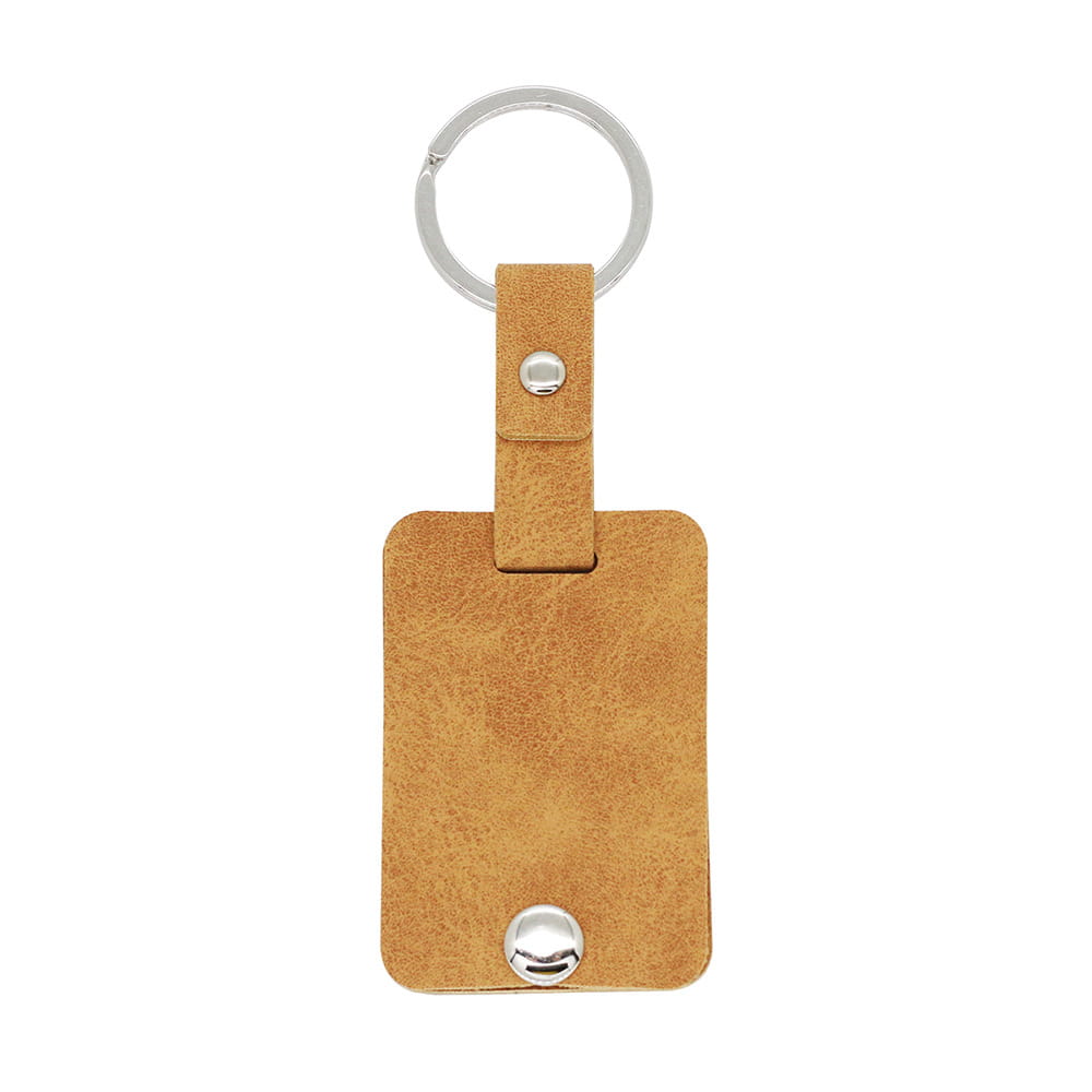 Personalized Leather Keychain with Custom Acrylic Photo