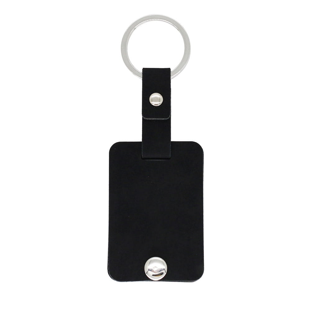 Personalized Leather Keychain with Custom Acrylic Photo