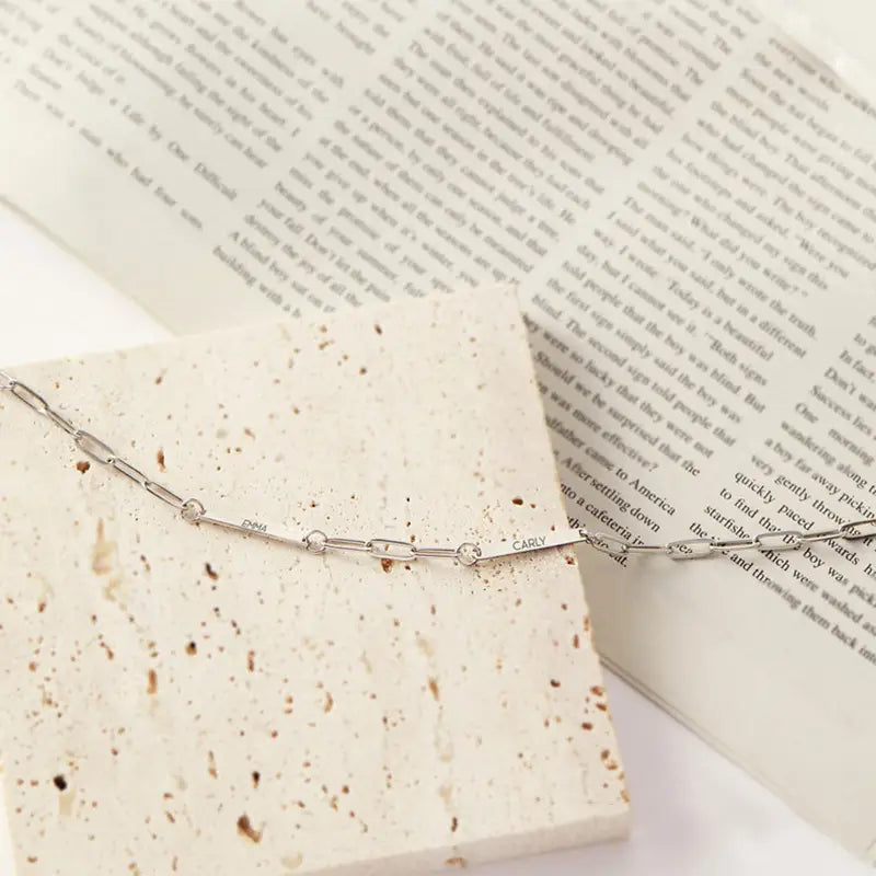 Personalized Alphabet Name Stainless Steel Necklace Jewelry