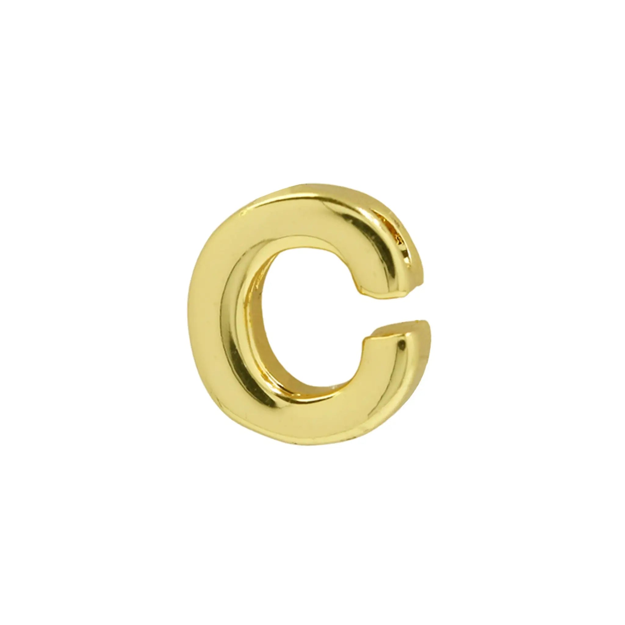 18K Gold Glossy 26 Diy English Name Necklace - C