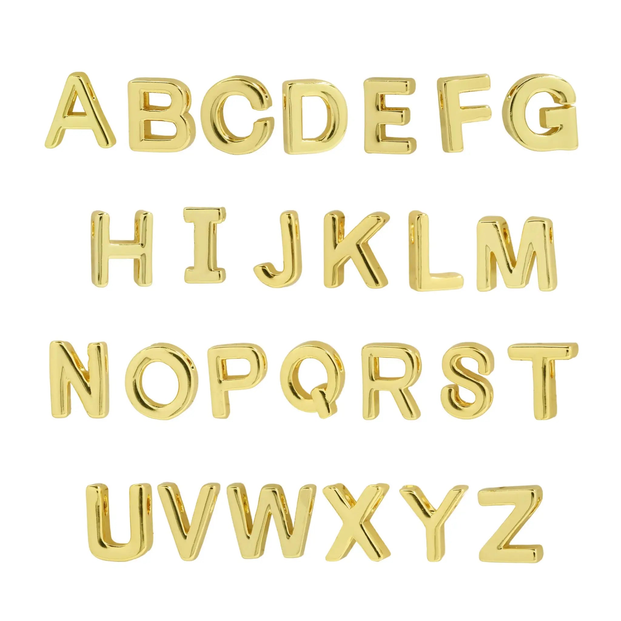 18K Gold Glossy 26 Diy English Name Necklace