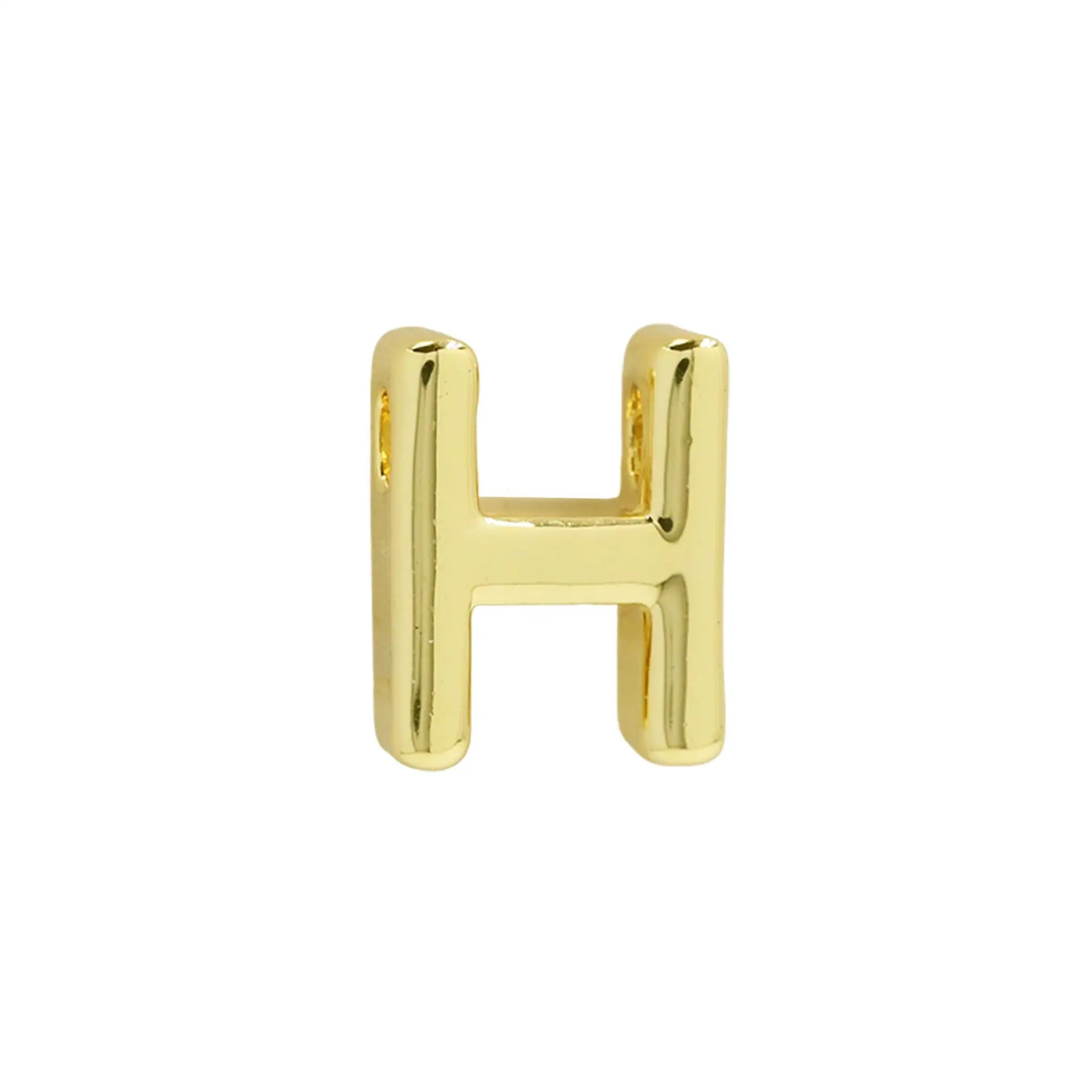18K Gold Glossy 26 Diy English Name Necklace - H