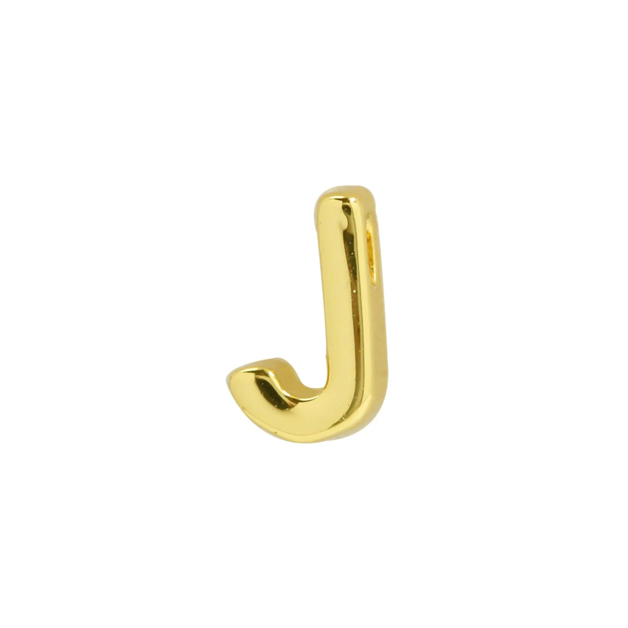 18K Gold Glossy 26 Diy English Name Necklace - J