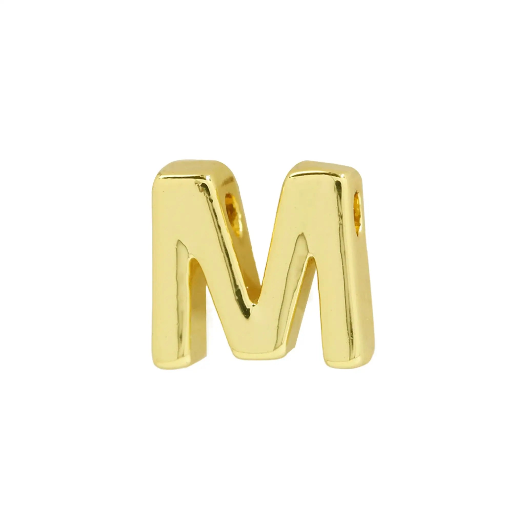 18K Gold Glossy 26 Diy English Name Necklace - M