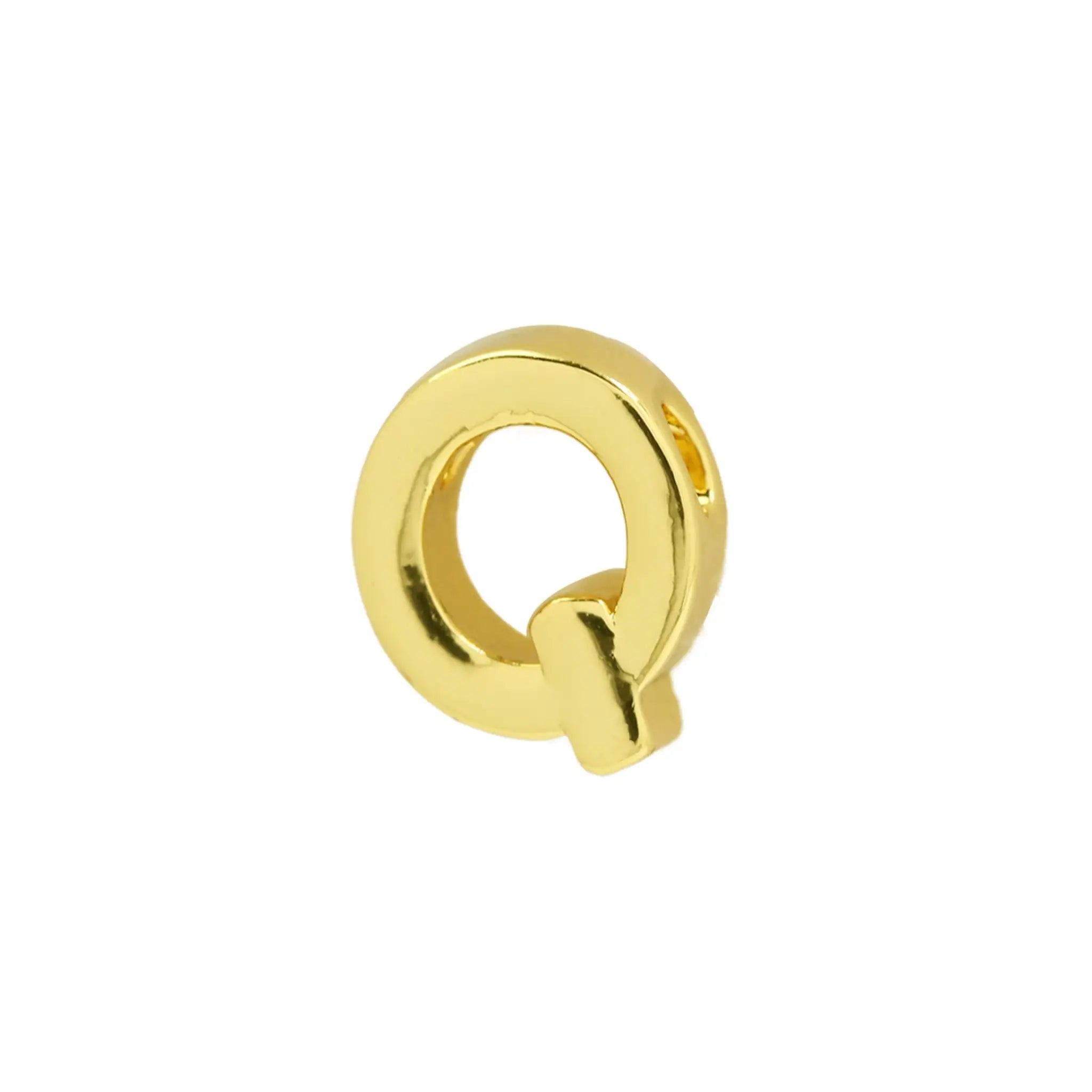 18K Gold Glossy 26 Diy English Name Necklace - Q